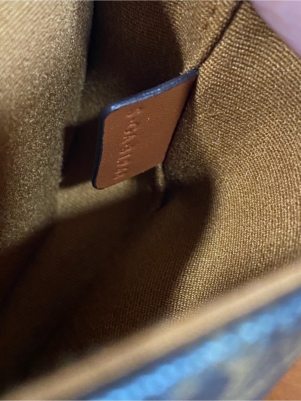Small Brown Leather-Trim Crossbody Bag - Picture 13 of 14